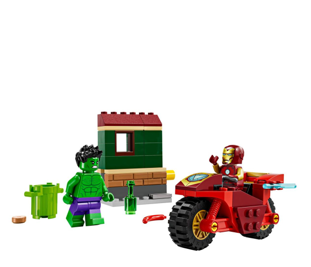 LEGO Marvel 76287 Iron Man z motocyklem i Hulk - 1266180 - zdjęcie 3